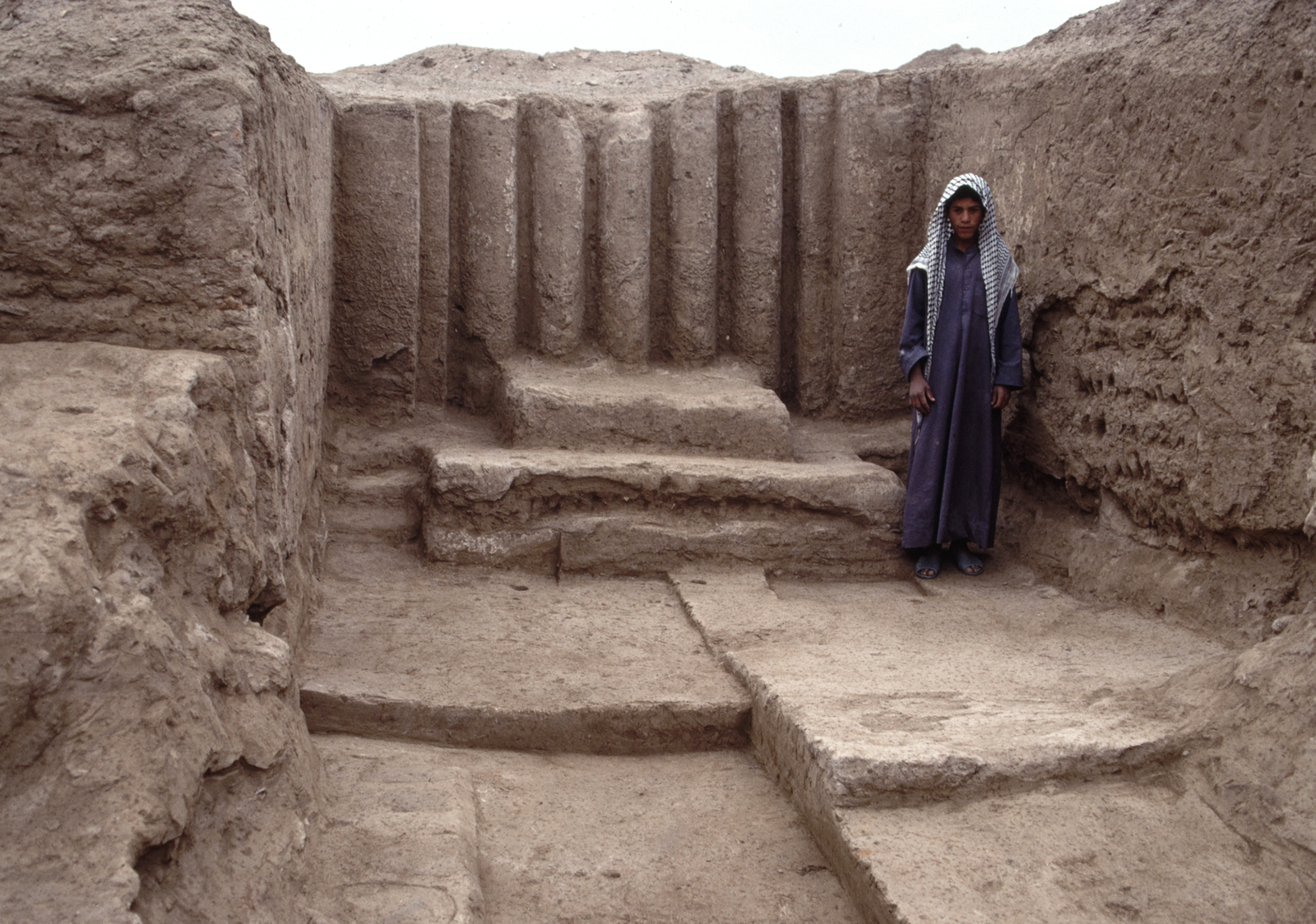 Le bâtiment sumérien B33. © Mission Archéologique française de Larsa-‘Oueili, ARCH. MAE, JLH279_02_02