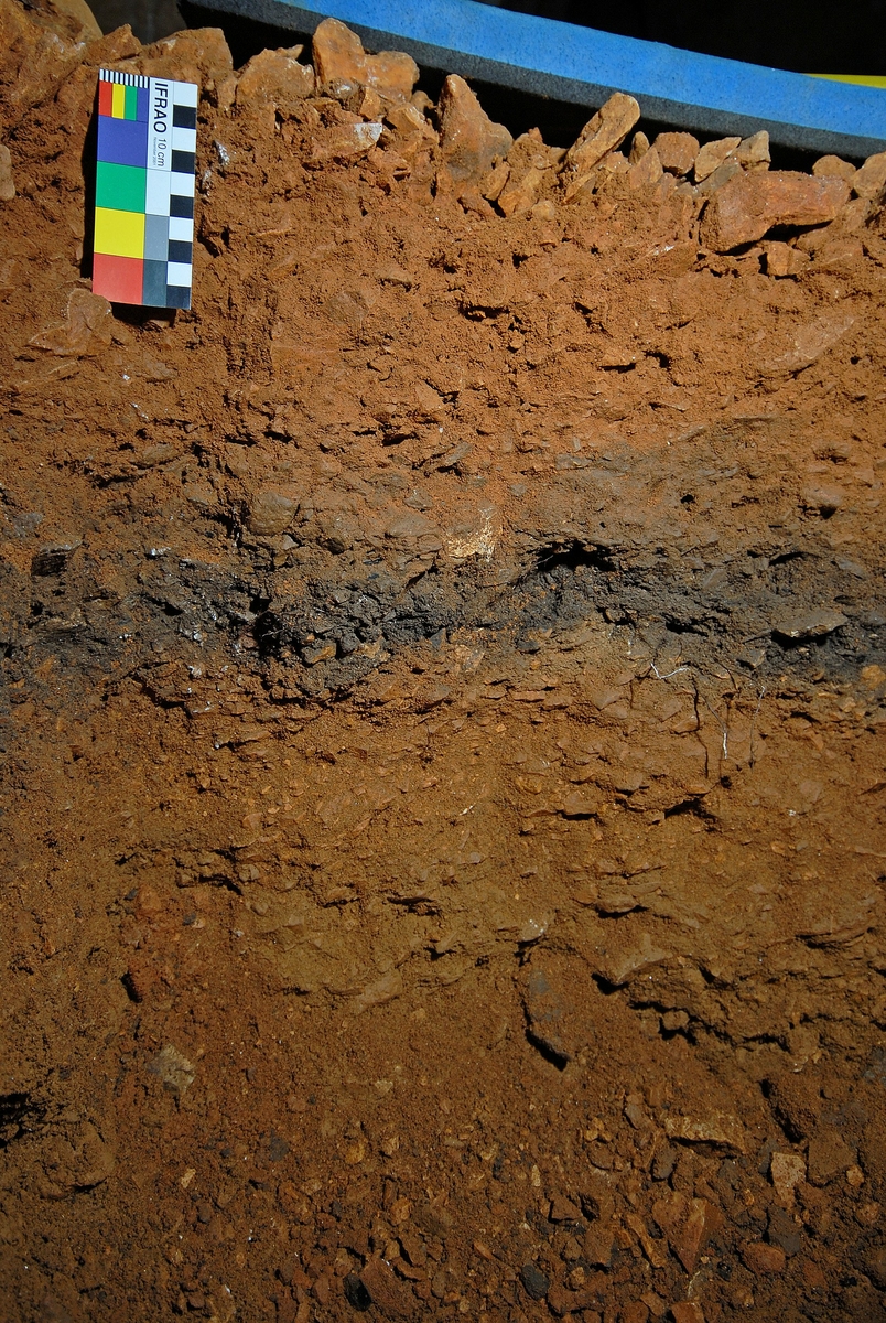 Sondage au pied de l’éboulis