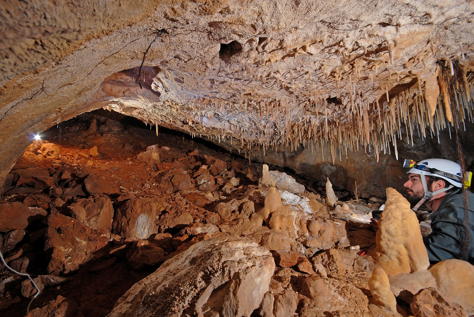 Sommet de l'éboulis d'entrée