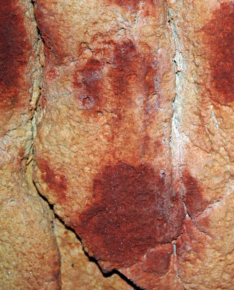 Détail de la main positive