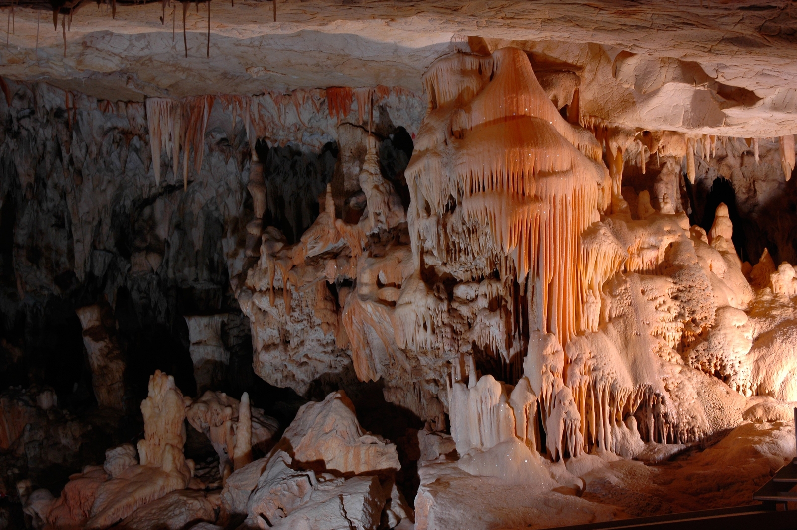 Le massif stalagmitique de la descenderie