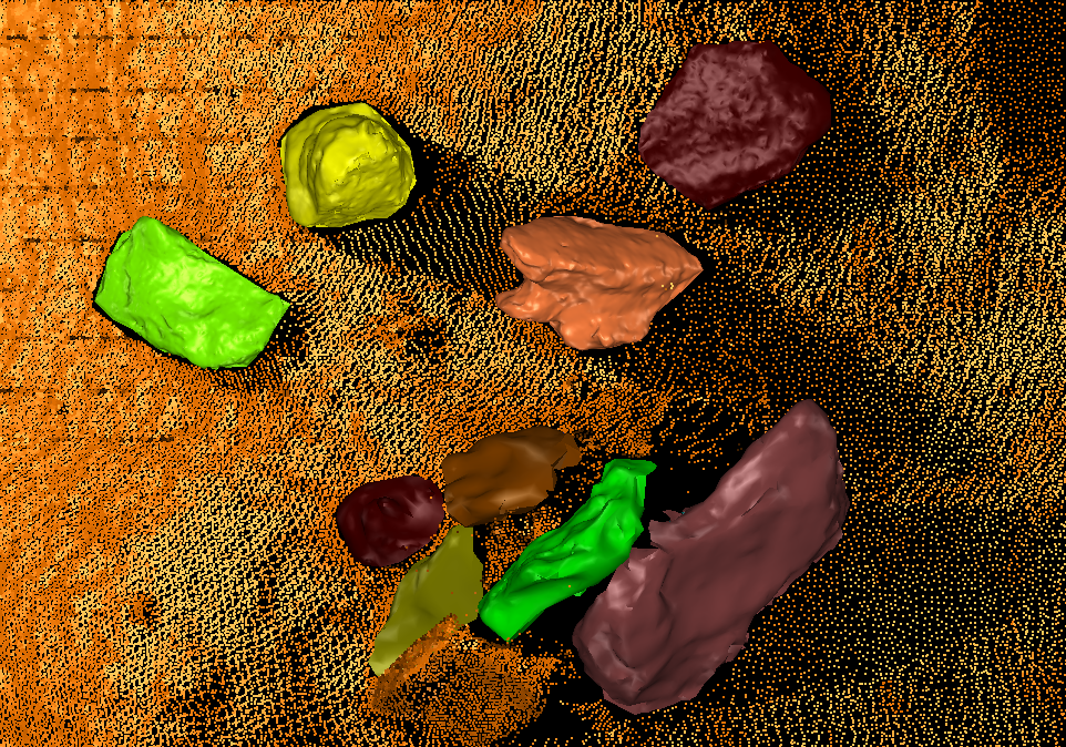 Modèle 3D des blocs de la structure