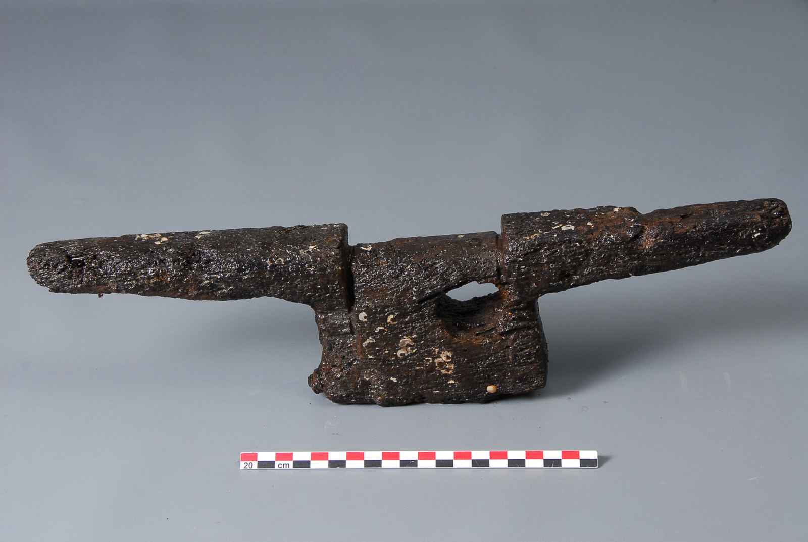 Photographie d'un taquet de hauban