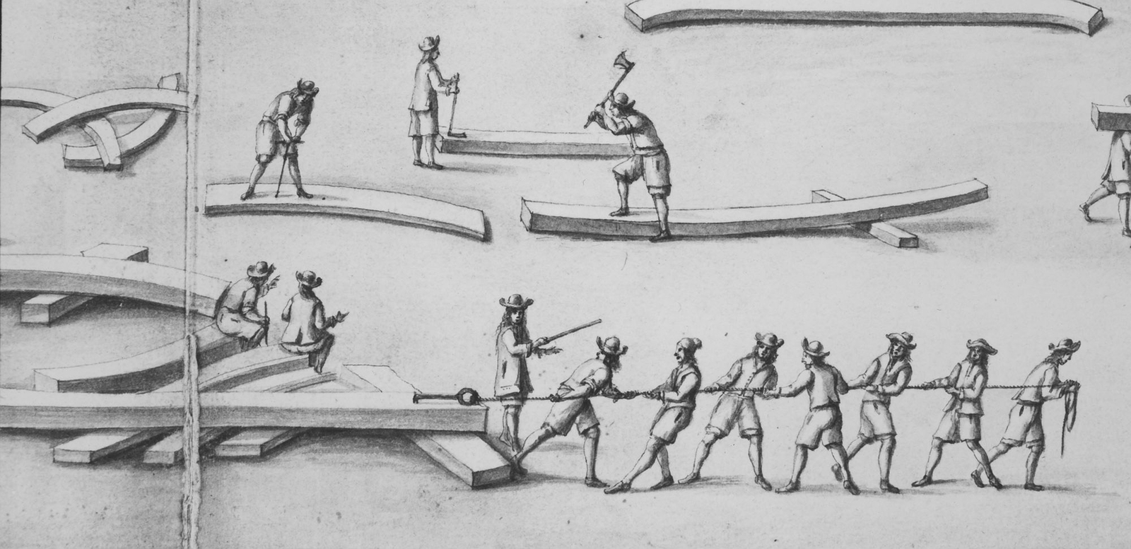 Mise en place de l'etrave