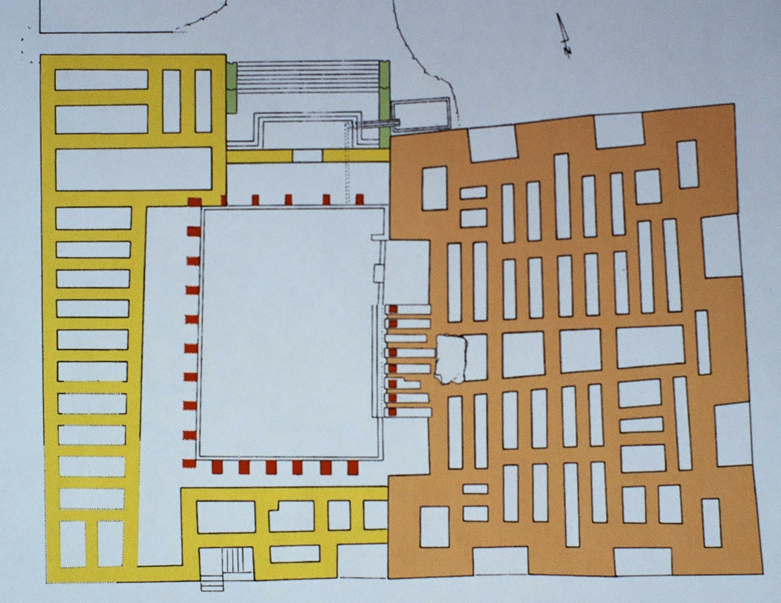 Plan du "grand monument de Tamna' "