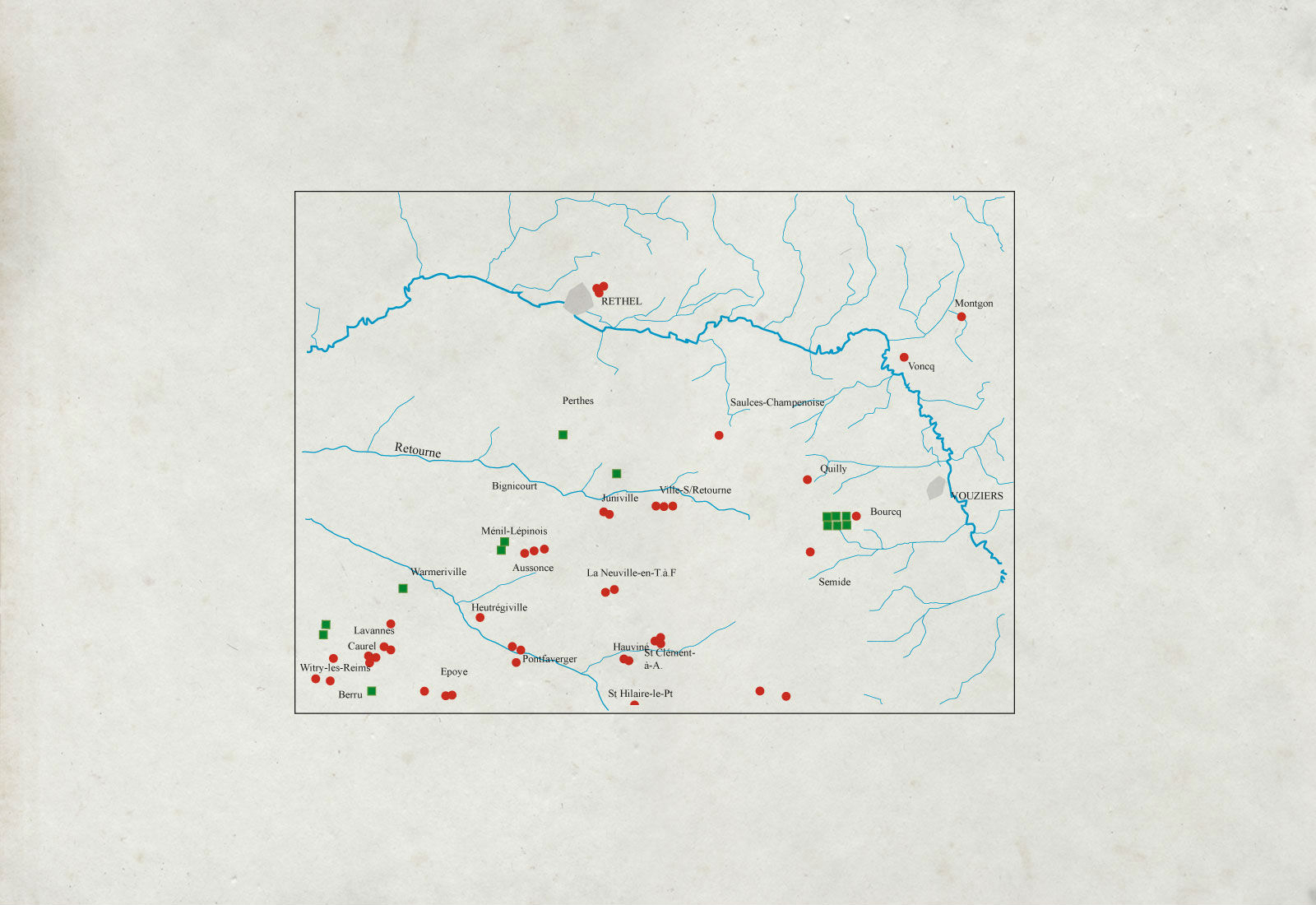 Carte des tombes à char
