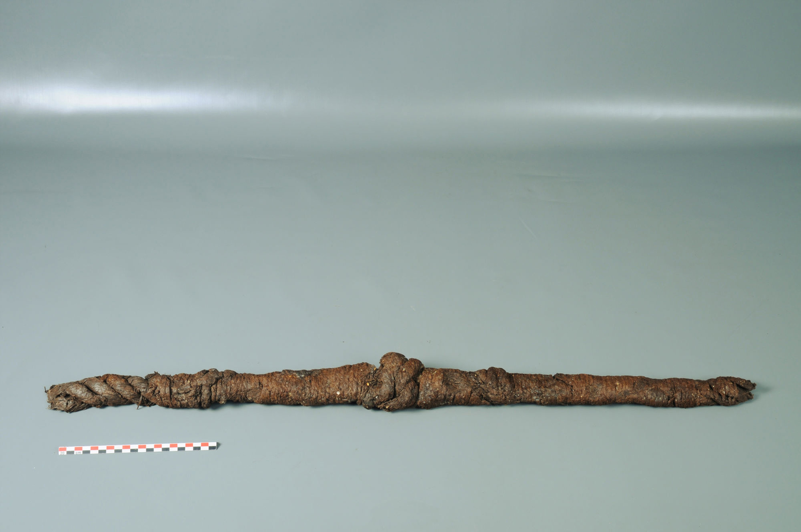 Photographie d'une réparation sur un hauban