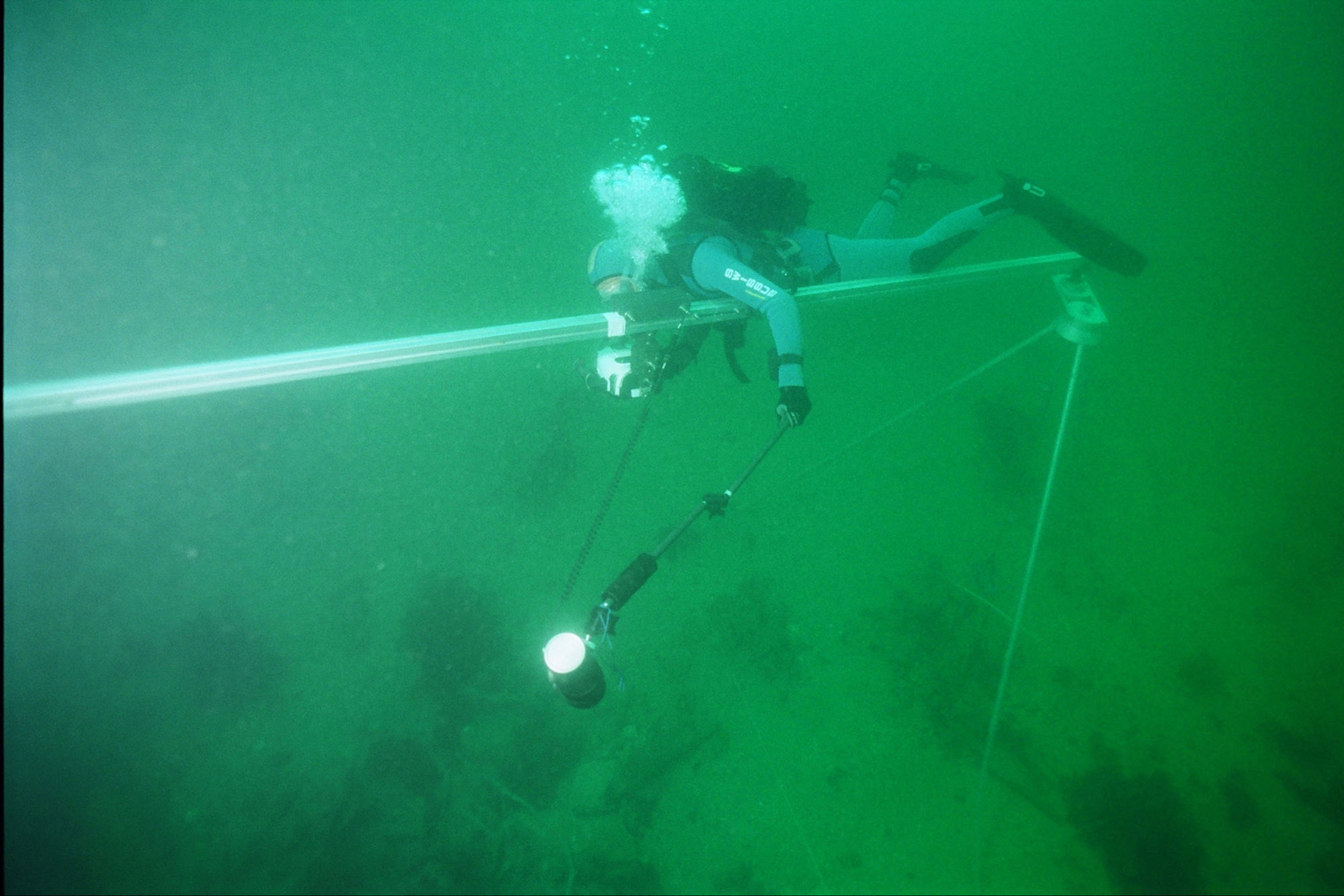 Photographie sous-marine d'une couverture photographique