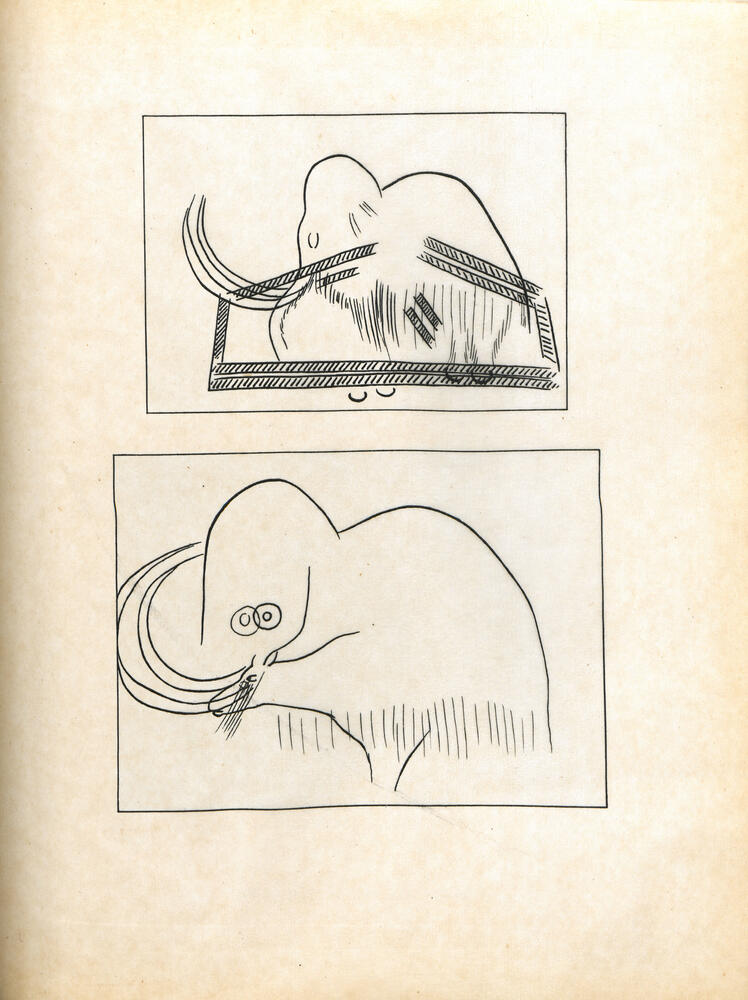 Calque mammouth gravé