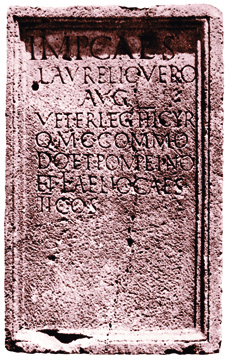 Inscription des vétérans. Bosra.