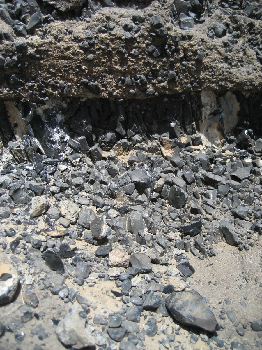 Gisement d'obsidienne à Jirab al-Sûf