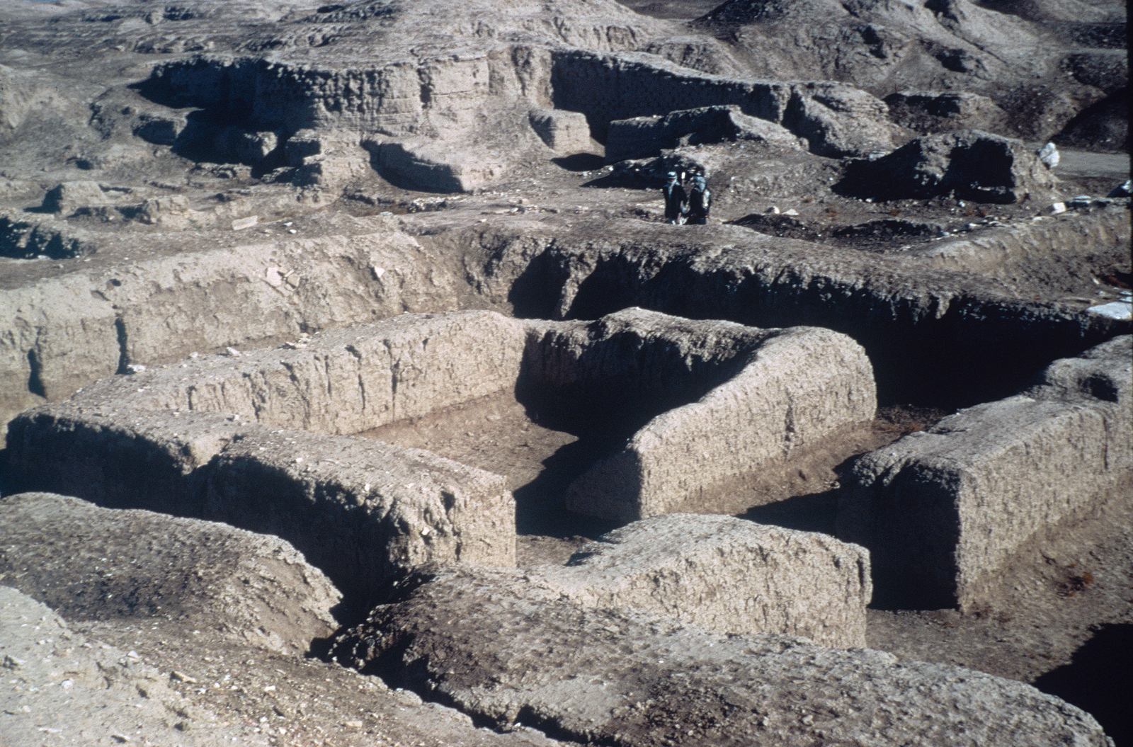 Le « bâtiment de Riemchen ». © Mission Archéologique française de Larsa-‘Oueili, ARCH. MAE, JLH271_04_27_02