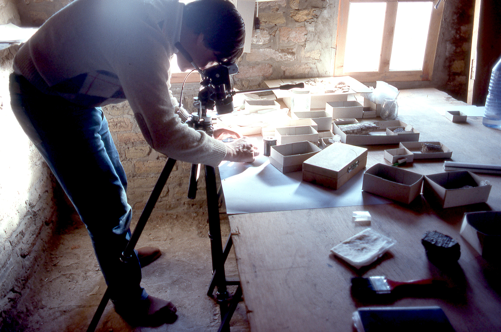Photographie de tablettes. © Mission Archéologique française de Larsa-‘Oueili, cliché Joël Suire