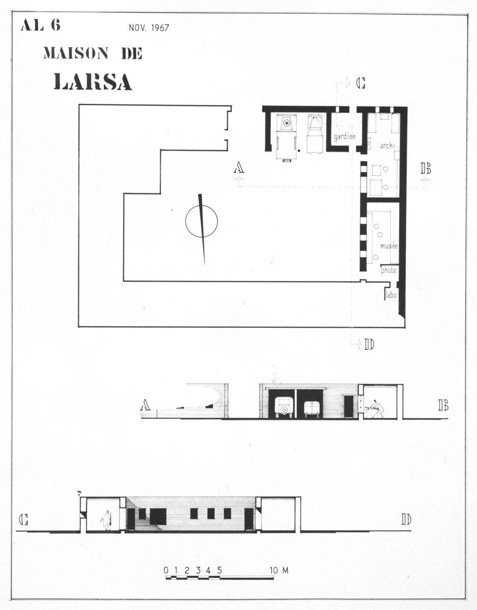 Plan de la nouvelle maison.© Mission Archéologique française de Larsa, ARCH. MAE, THM314_AP13896