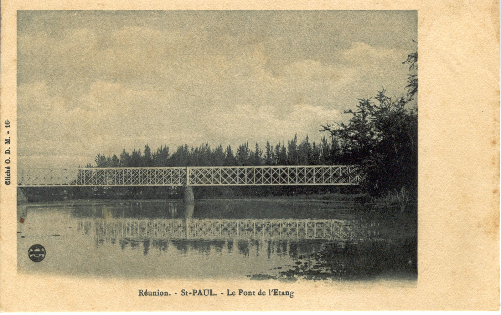 Pont ferroviaire de l’étang de Saint-Paul, 1905