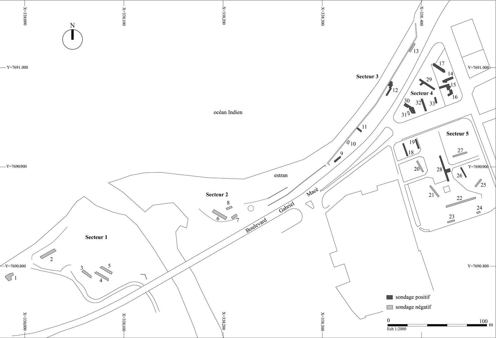 General map (Saint-Denis, Nouvelle Entrée Ouest, 2017)