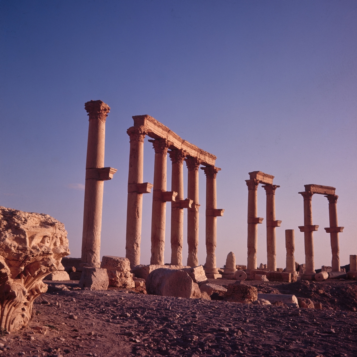 Palmyre, vue du portique semi-circulaire du théâtre, début du Ier siècle apr. J.-C.