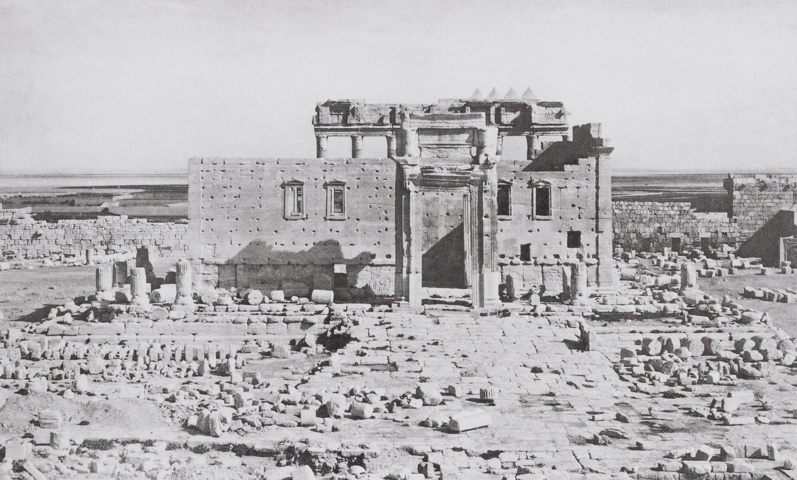 Palmyre, le temple façade Ouest