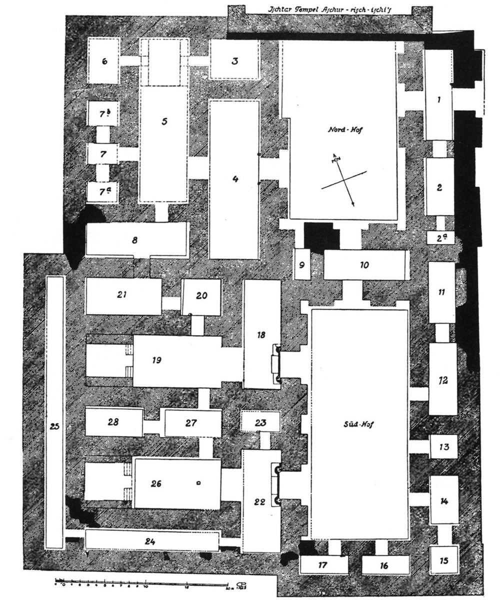 Plan du temple de Nabu à Aššur