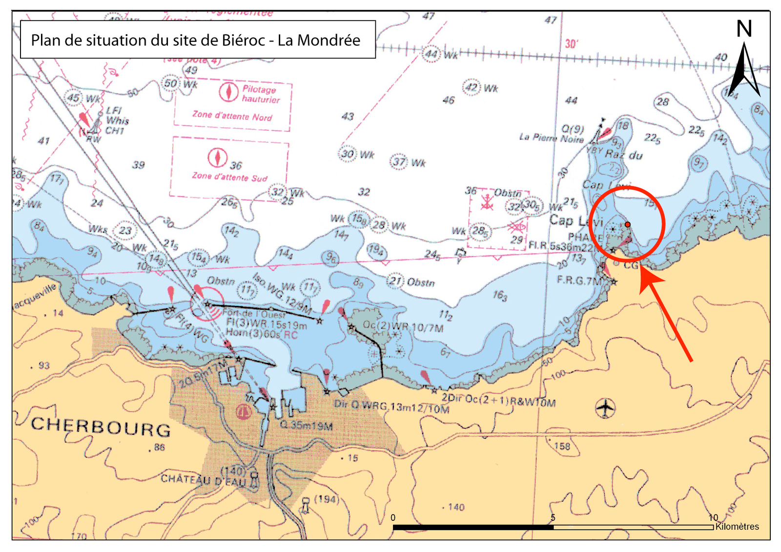 Carte de l'emplacement de Biéroc