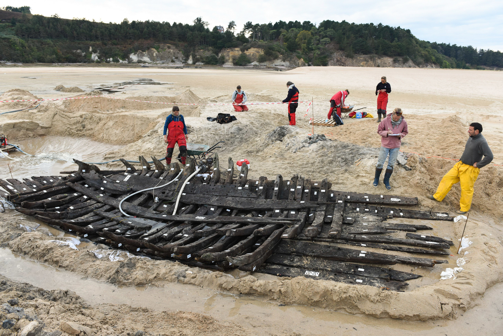 Photographie de l'épave Sables d'Or 3 dégagé