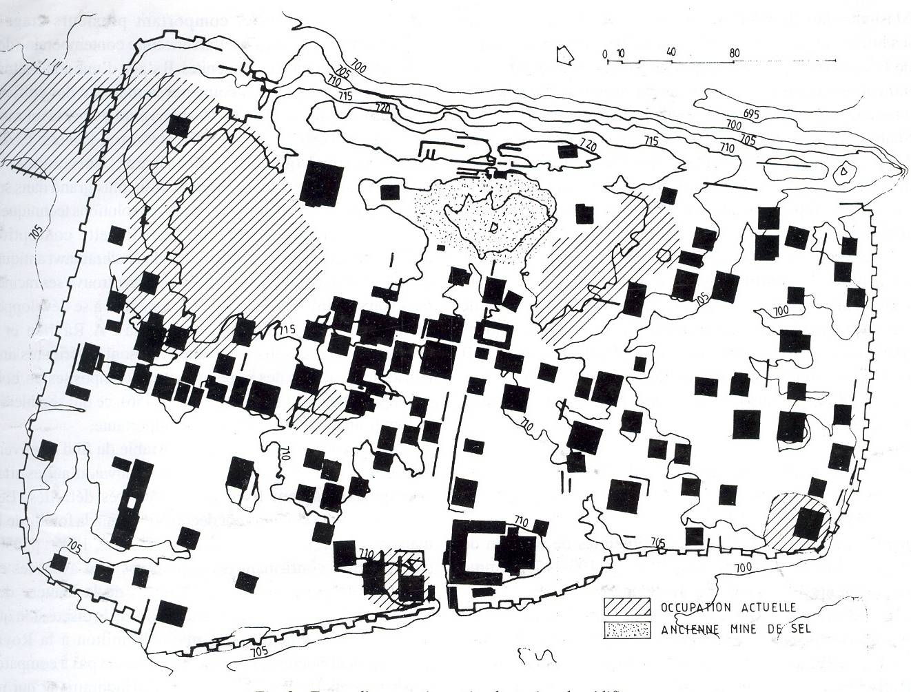 Plan de la ville intra-muros