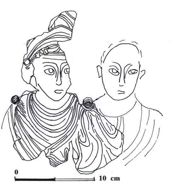 Panneau décoré du château de Shabwa