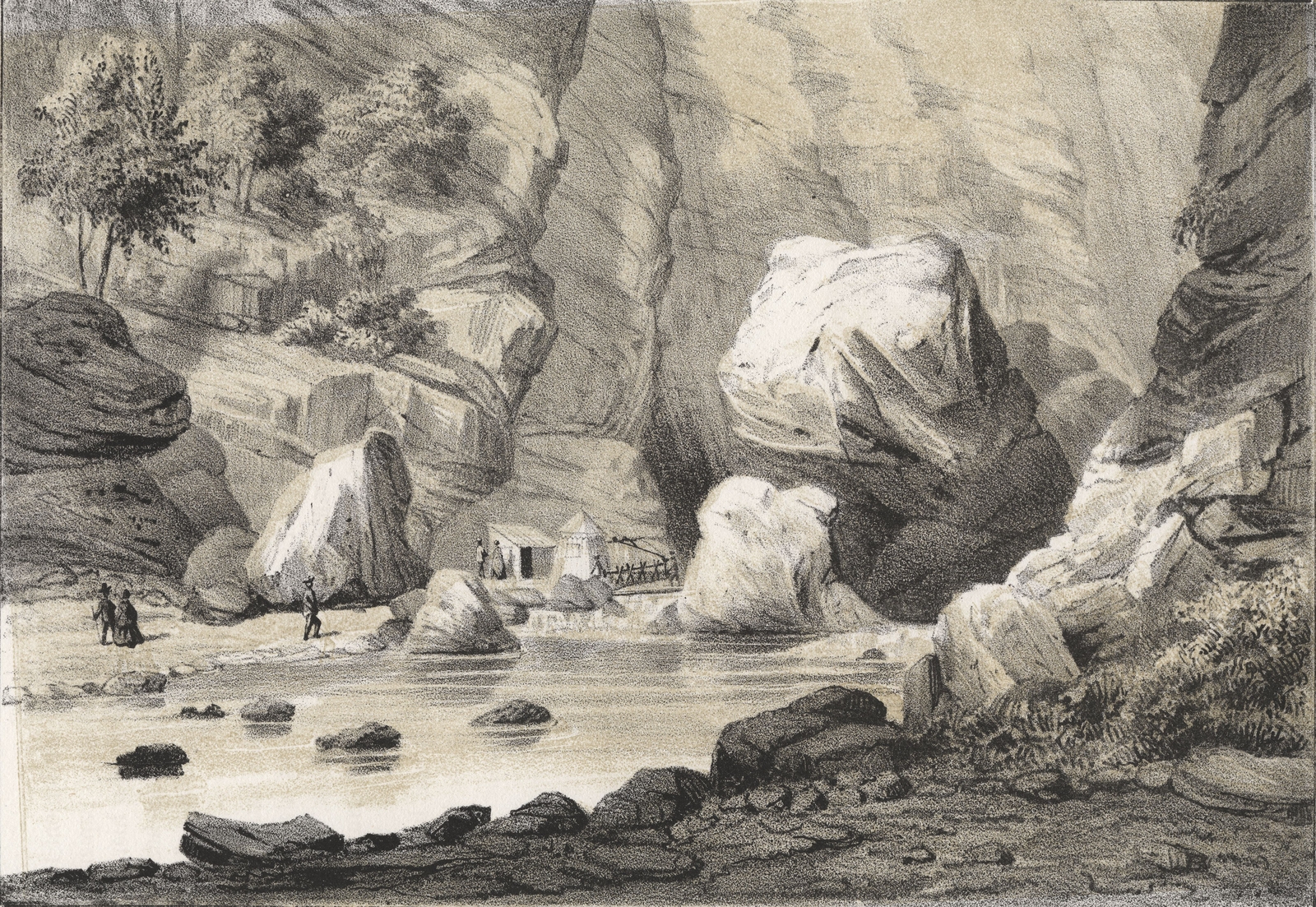 Mafate sulphurous spring 