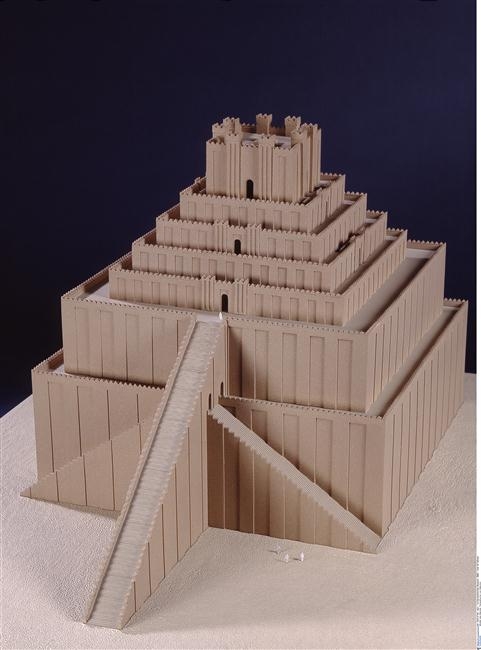 Maquette de la ziggurat Etemenanki 