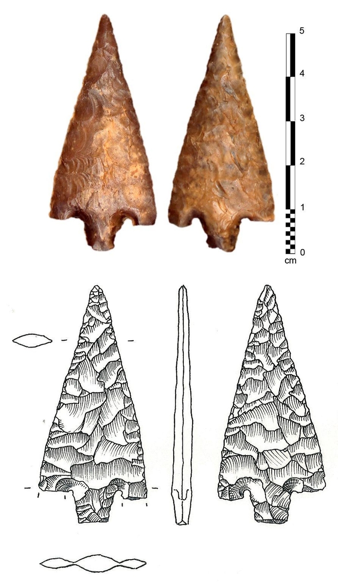 Pointe de flèches en silex