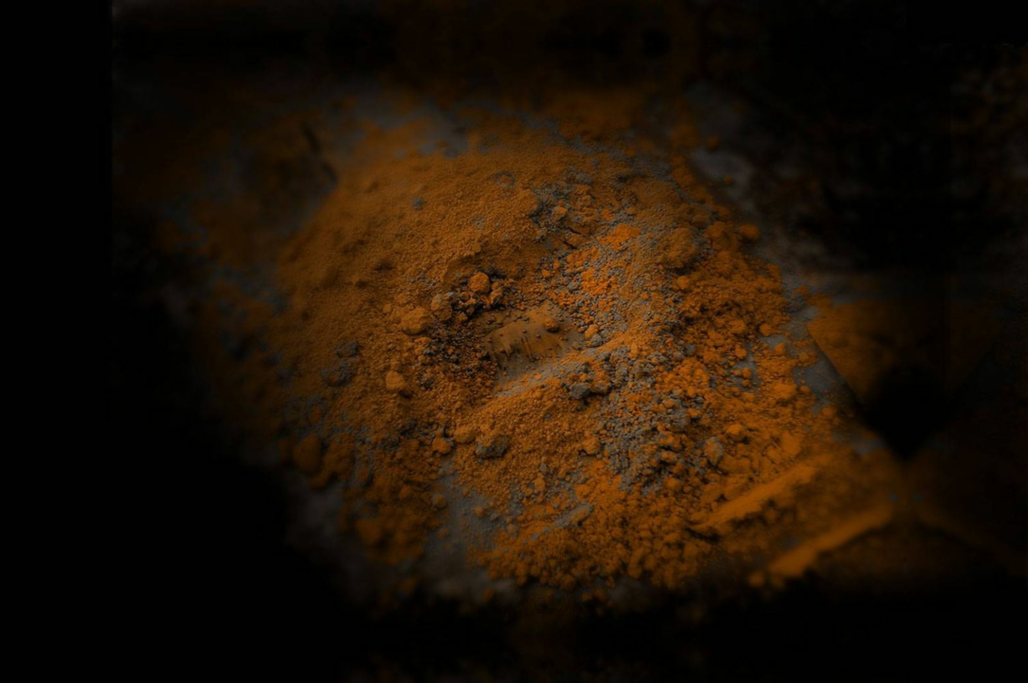 Détail de pigments minéraux © MINISTÈRE DE LA CULTURE