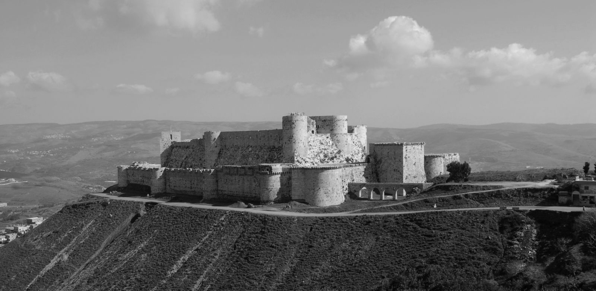 Side view of the Krak des Chevaliers