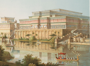 Restauration du palais de Nimrud selon Layard
